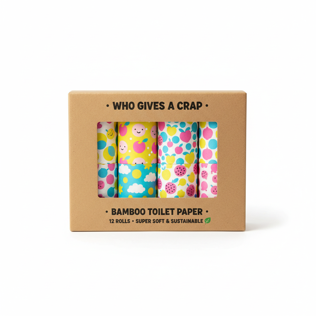 Koza Rulo 12'li Renkli Bambu Tuvalet Kağıdı Paketi