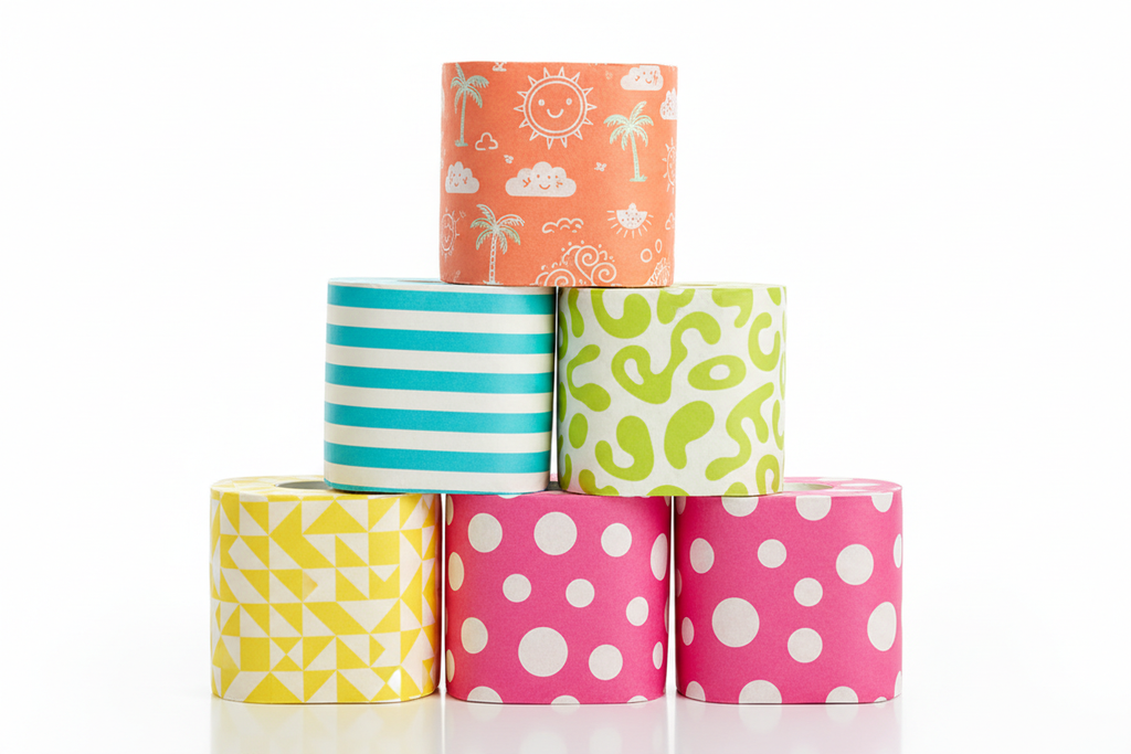 Koza Rulo 24'lü Renkli Bambu Tuvalet Kağıdı Paketi